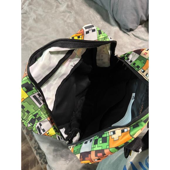 NWT Minecraft Creeper 16" School Backpack‎ Green & Black Back to School Age 3+ - Picture 10 of 12